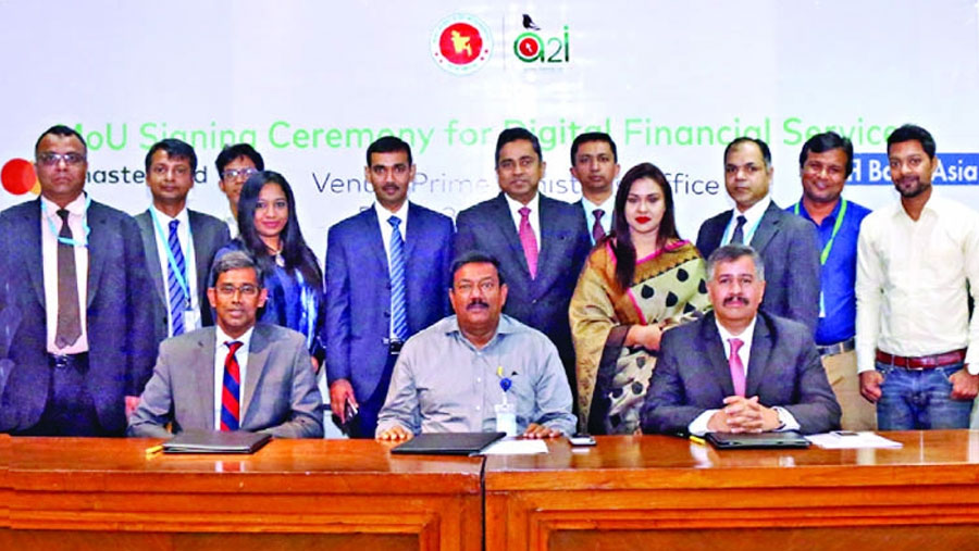 a2i, Mastercard, Bank Asia ink MoU for DFS