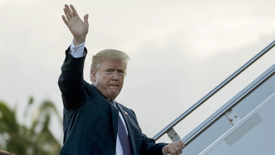 Trump arrives in Japan for start of Asia tour