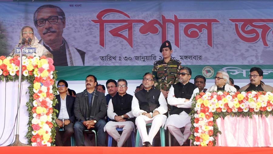 Sheikh Hasina launches polls campaign