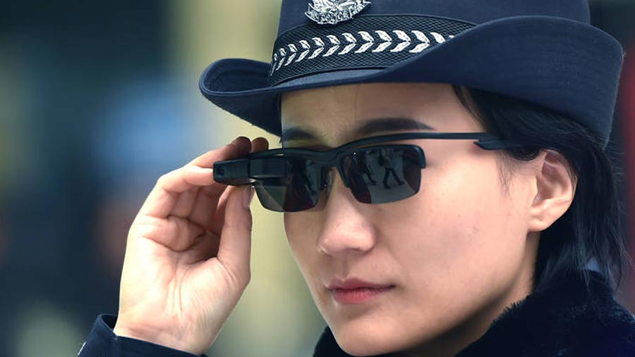 Chinese police unveil camera sunglasses