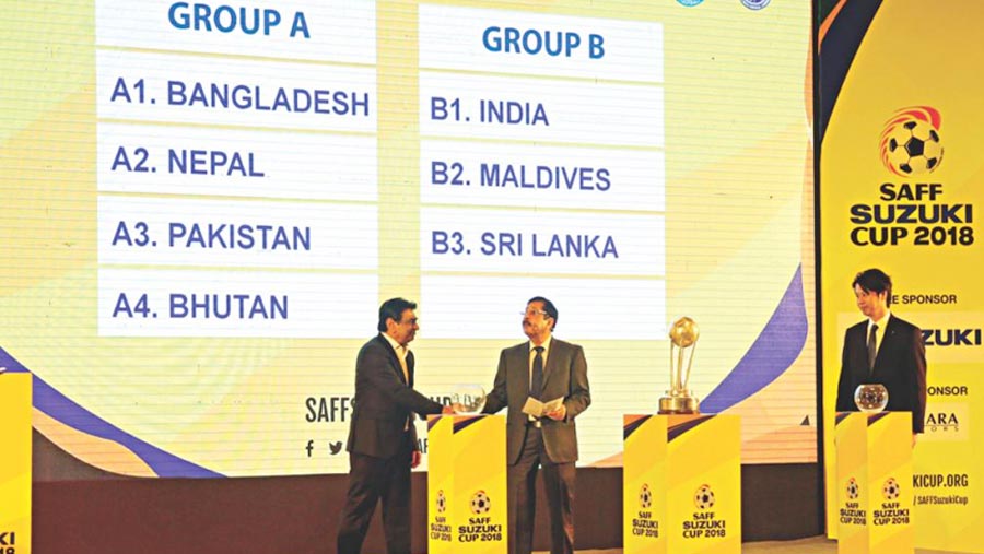 Bangladesh in Group A in SAFF football