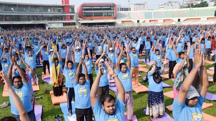 Yoga Day celebrations in city