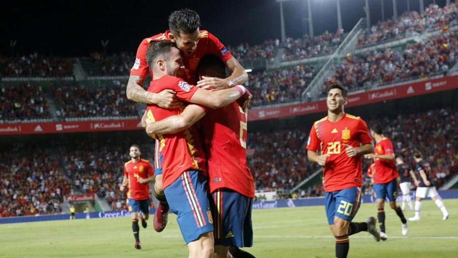 Spain routs Croatia 6-0 in Nations League