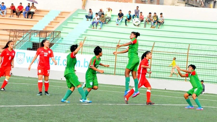 Bangladesh U-16 girls crush Lebanon 8-0