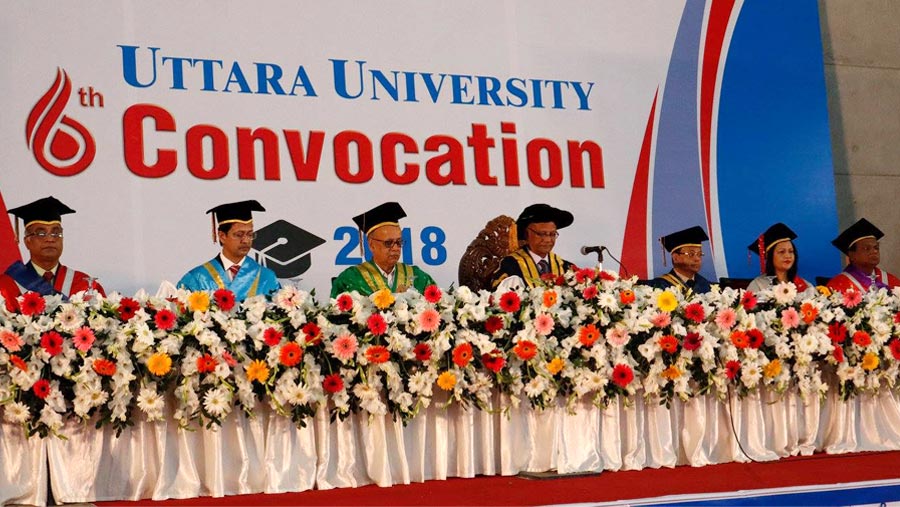 6th Convocation-2018 of Uttara University
