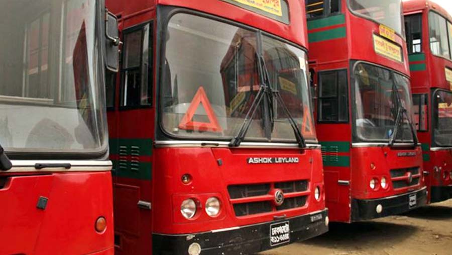 BRTC launches city bus service in Rangpur