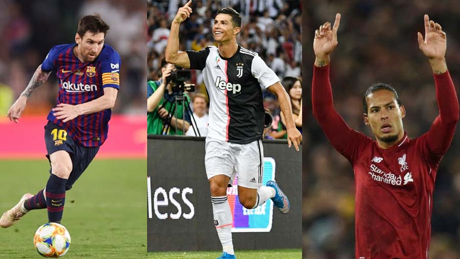 Messi, Ronaldo and Van Dijk shortlisted for UEFA awards