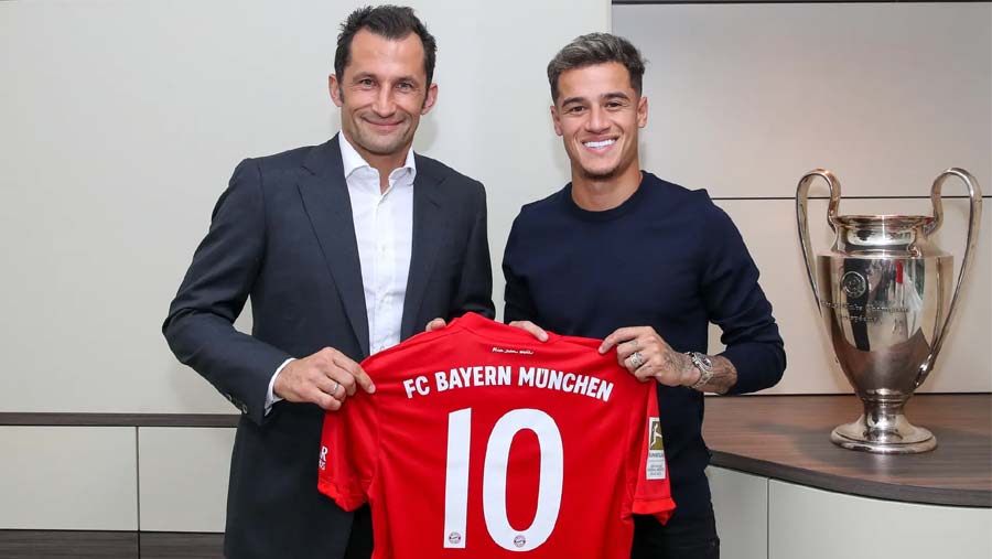 Bayern completes loan signing of Coutinho