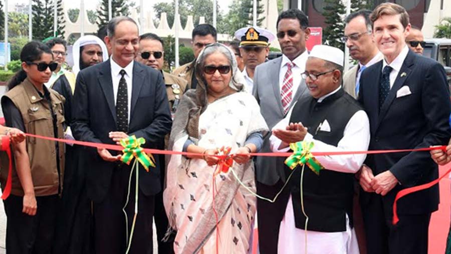 PM opens Biman’s third Dreamliner Gaangchil