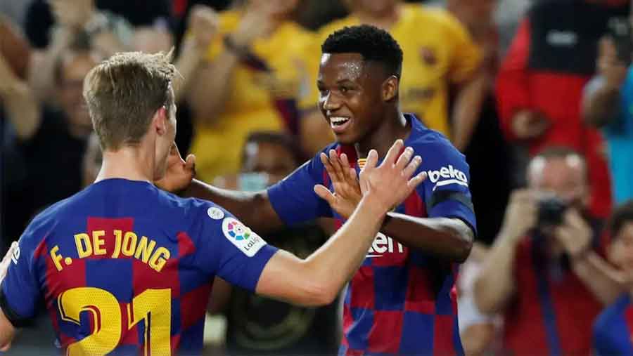 Fati steals the show as Barca hit five in Camp Nou thriller