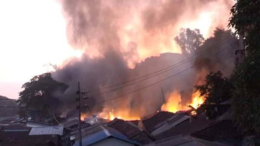 At least 100 shops gutted in Chattogram market fire