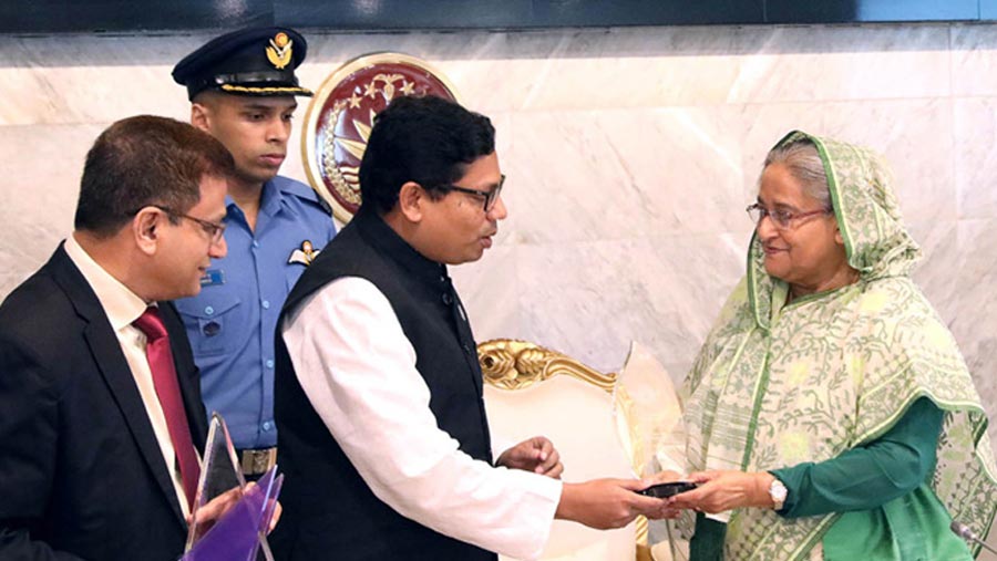 Sheikh Hasina receives three int’l awards