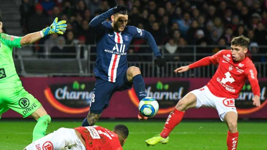 Di Maria and Icardi give PSG win in Brest