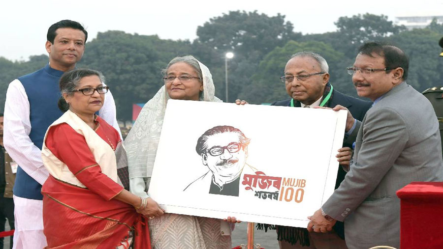 PM opens Bangabandhu’s birth centenary countdown