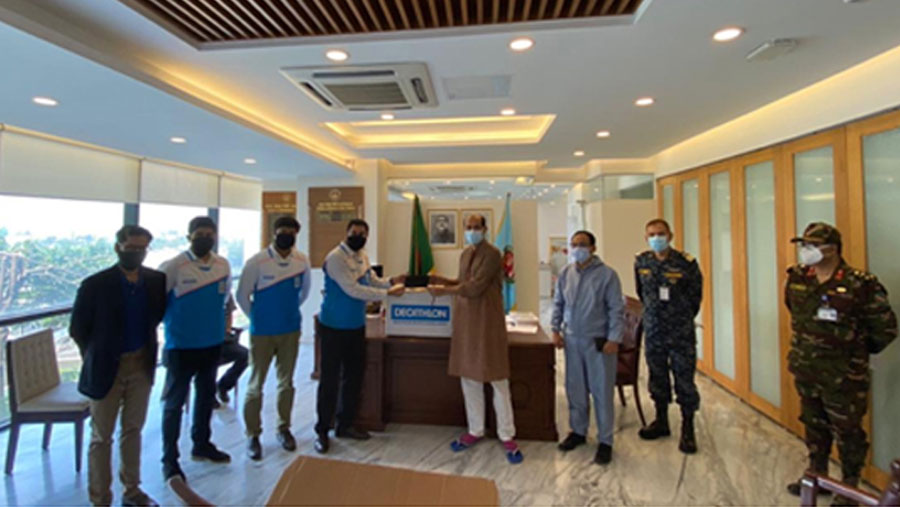 Decathlon Bangladesh donates non-surgical masks to DNCC