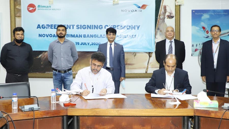 Biman and NOVOAIR sign special re protection agreement for passengers