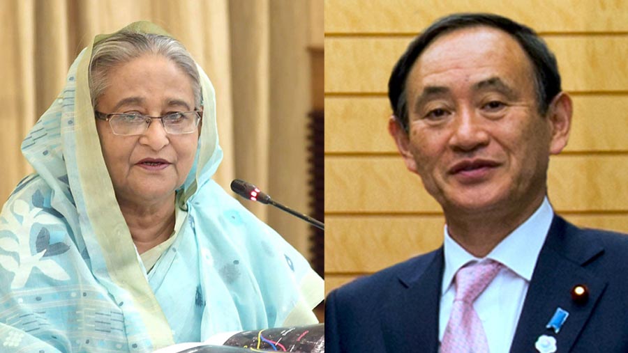 Sheikh Hasina greets new Japanese PM