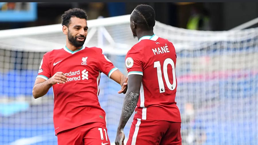 Mane nets double against 10-man Chelsea