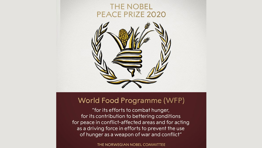 Nobel Peace Prize 2020 won by World Food Programme