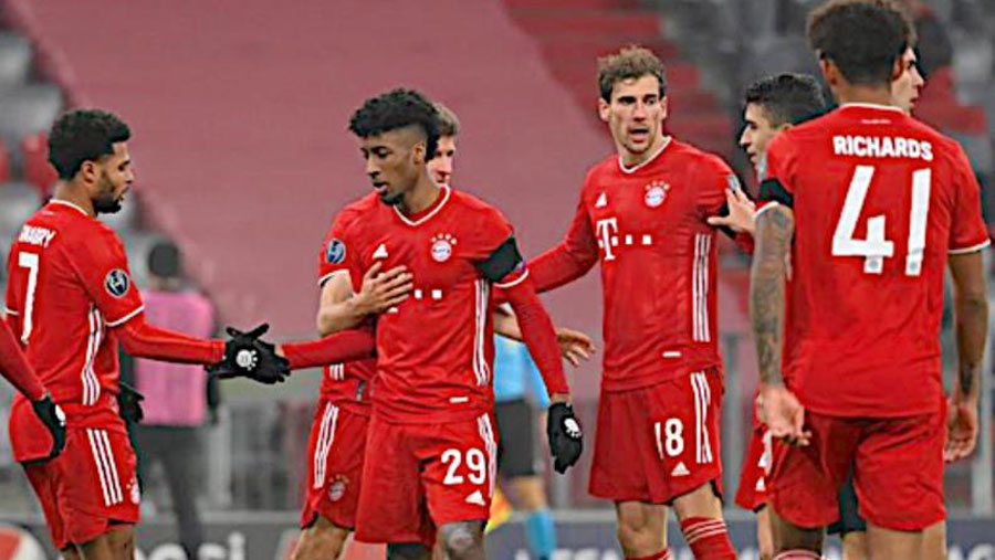 Bayern, Man City through to last 16