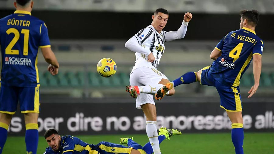 Ronaldo scores but Juve held 1-1 at Verona