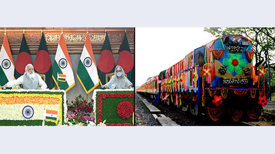 Hasina, Modi open Dhaka-New Jalpaiguri rail service
