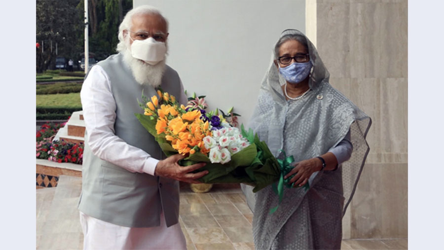 Sheikh Hasina, Modi jointly inaugurate five projects