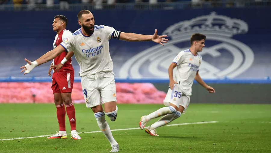 Benzema's hat-trick fires Real to thrilling win against Celta