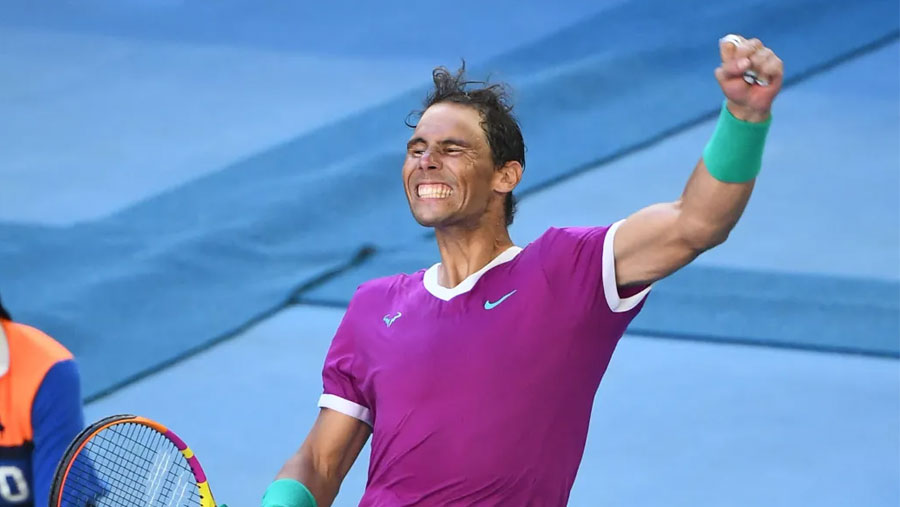 Battling Nadal into Melbourne semis