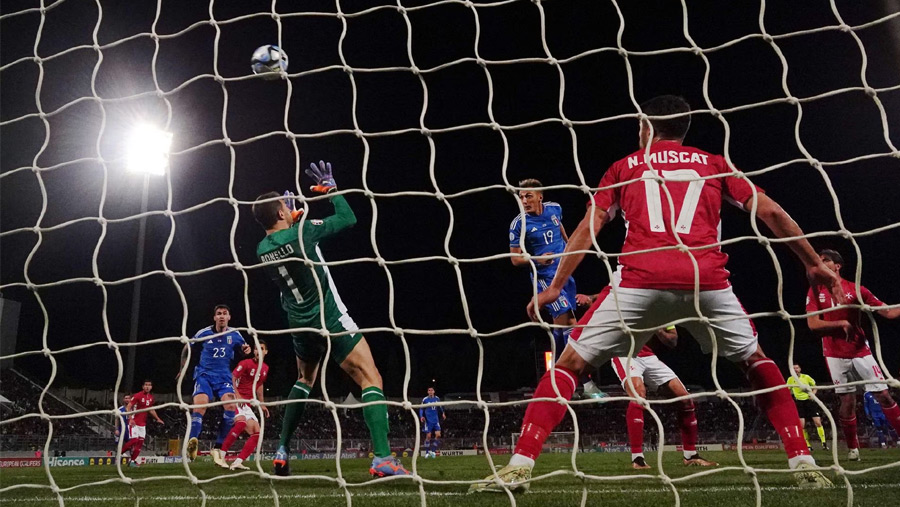 Italy back on track with 2-0 win over Malta