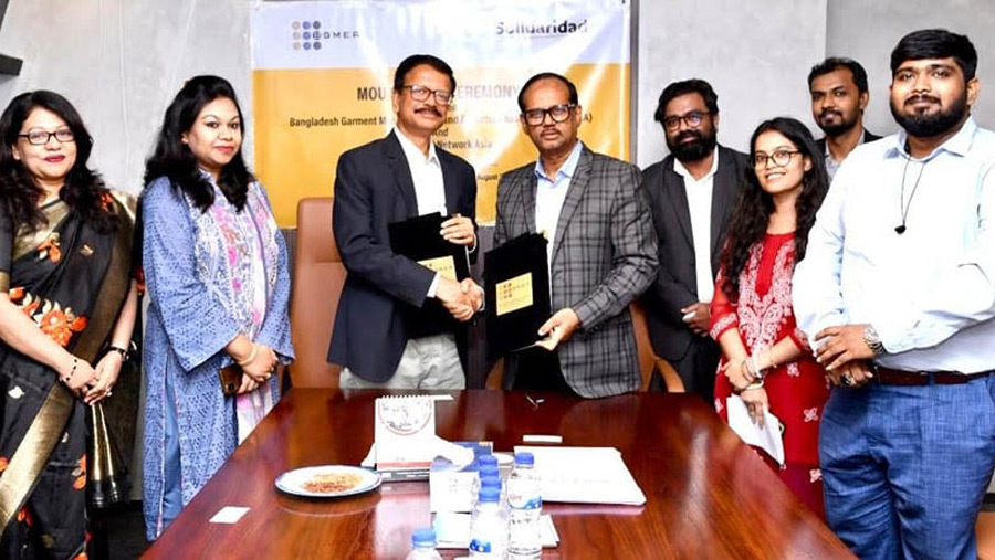 MoU signed between BGMEA and Solidaridad