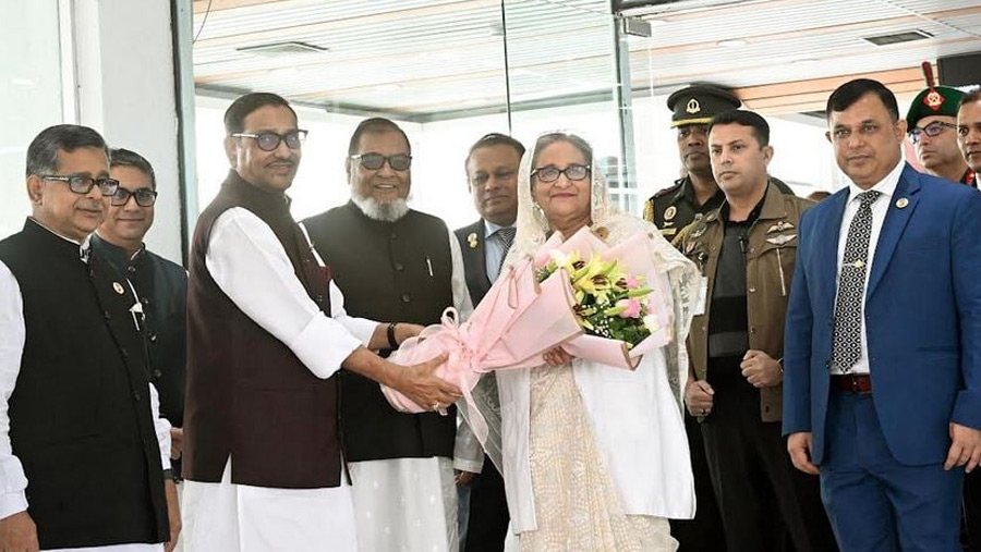 PM returns home from New Delhi