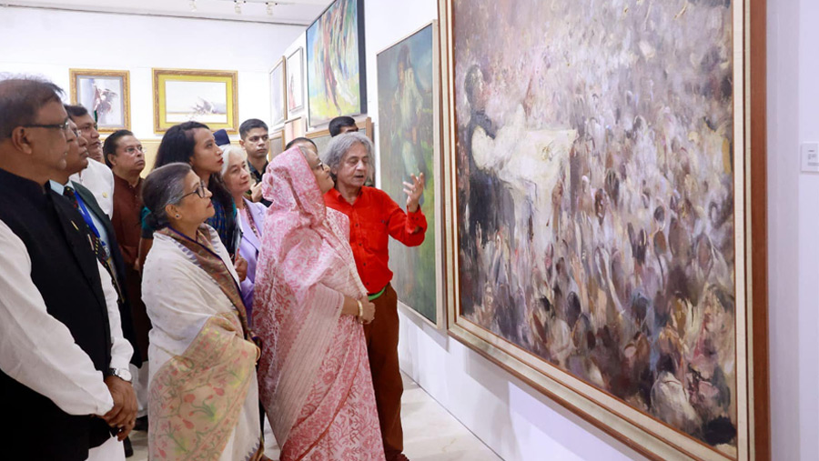 PM opens Shahabuddin's special art exhibition