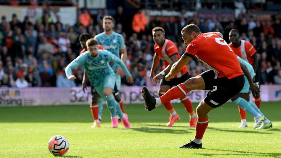 Luton draw with Wolves to earn EPL first point