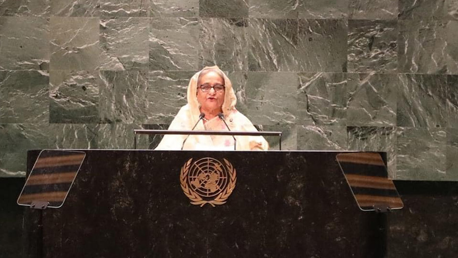 Work for peace & prosperity shunning path of war, PM tells UNGA
