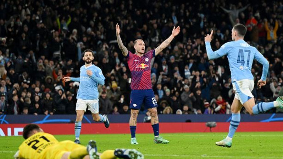 Man City come back from down to beat Leipzig