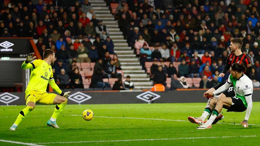 Liverpool go five points clear at top