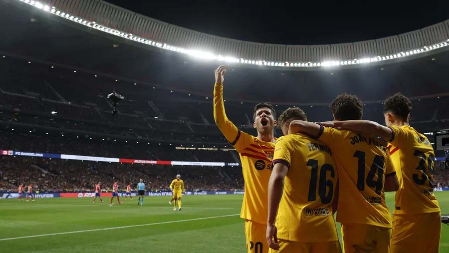 Barca beat Atletico to move 2nd in LaLiga