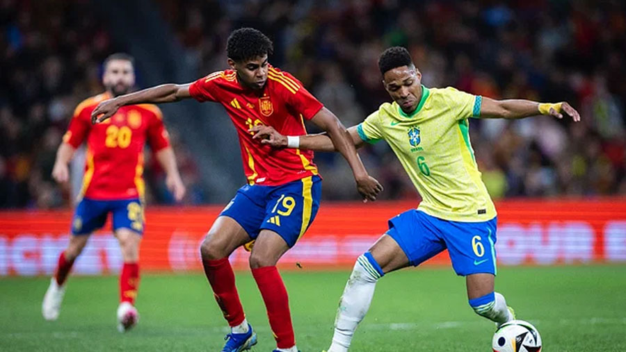 Paqueta's penalty earns Brazil draw with Spain