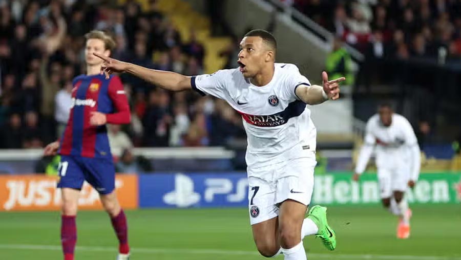 PSG beat Barca to reach Champions League semis