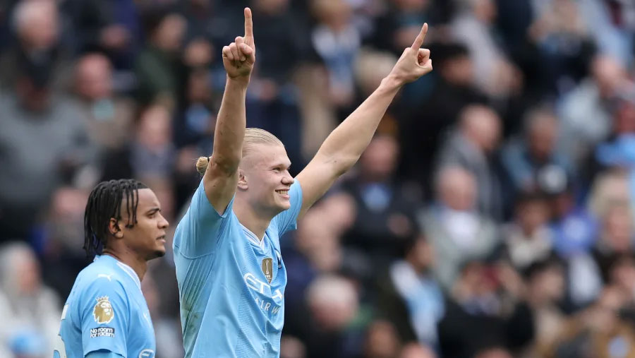 Haaland nets four as Man City rout Wolves