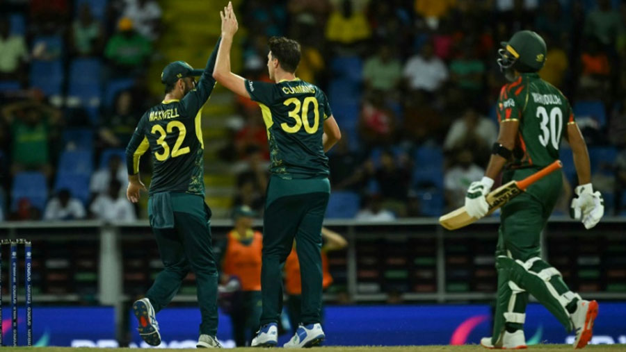 Cummins takes hat-trick as Australia beat Tigers