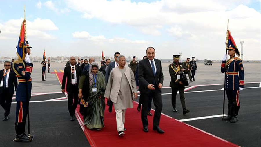 Chief Adviser reaches Cairo to join D-8 Summit